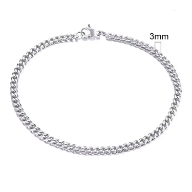 The Vanguard Bracelet – Cuban Chain (Silver)