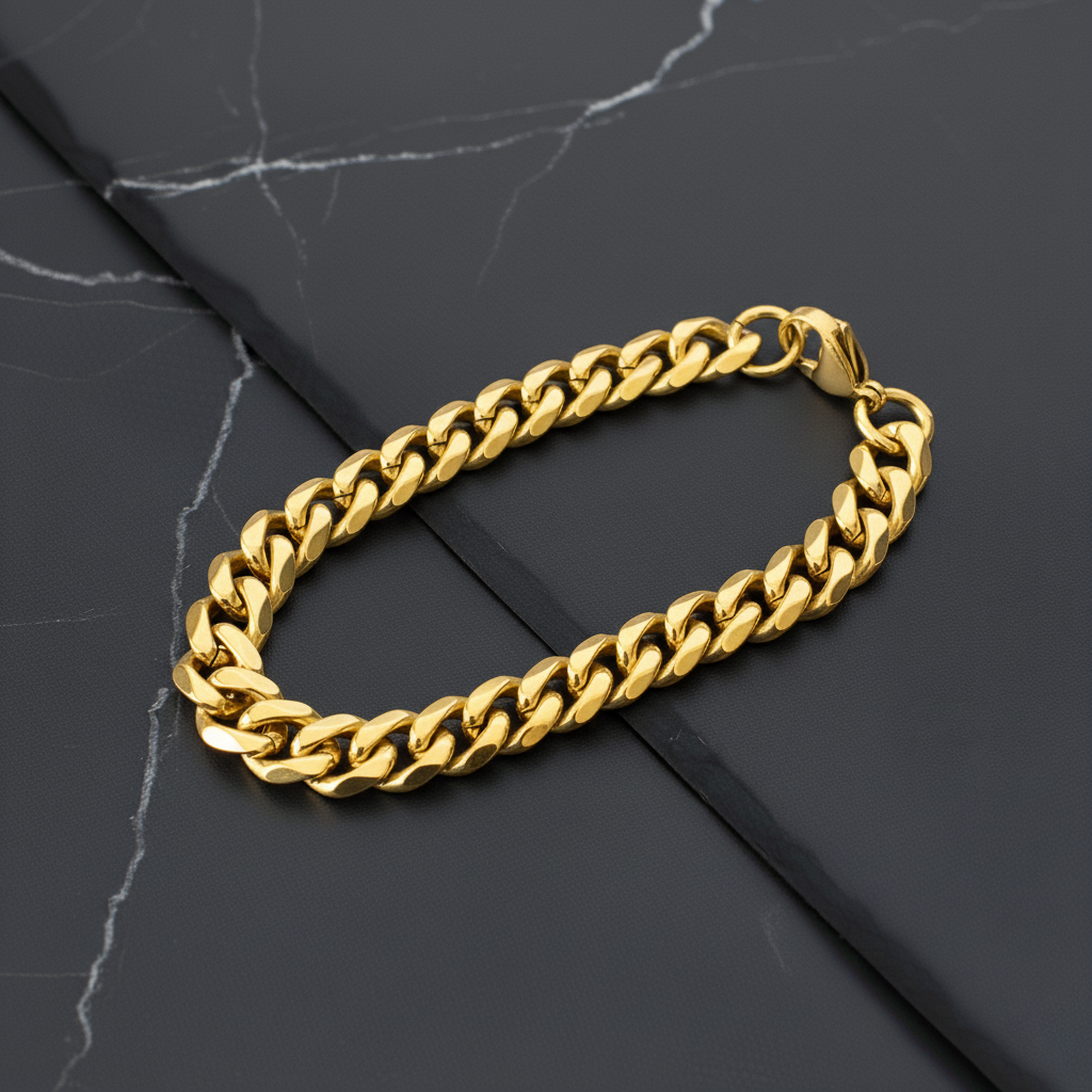 The Vanguard Bracelet – Cuban Chain (Gold)