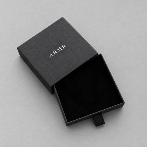 Empty ARMR Jewellery premium gift box for necklaces and bracelets