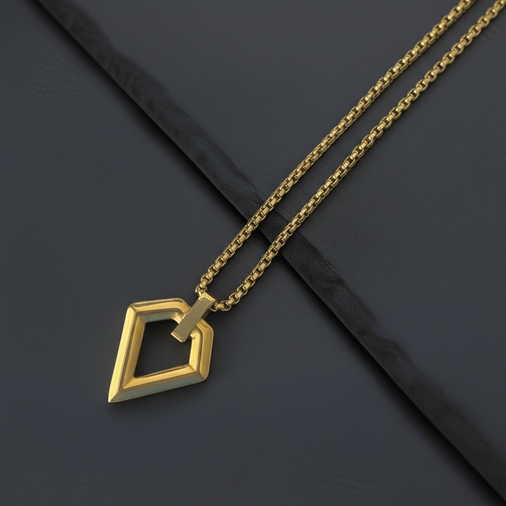The Origin Point Pendant Necklace (Gold)