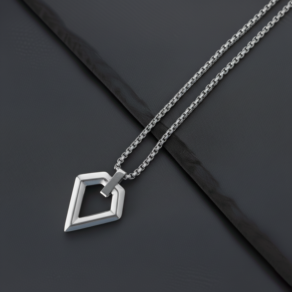 The Origin Point Pendant Necklace (Silver)