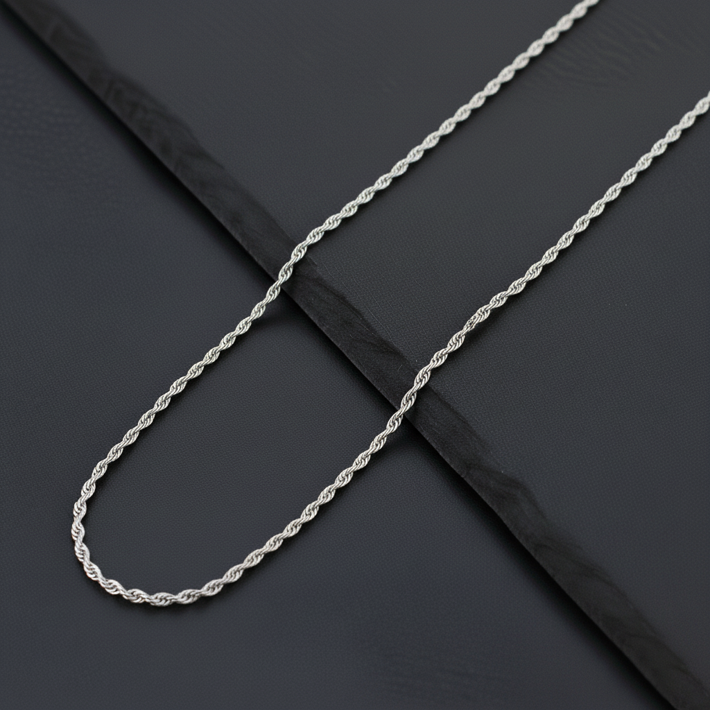 The Foundation Chain – Rope Edition (Silver)