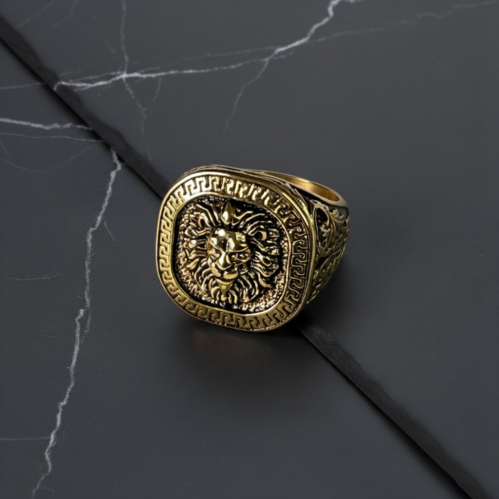 The Valor Ring – Lion Edition (Gold)