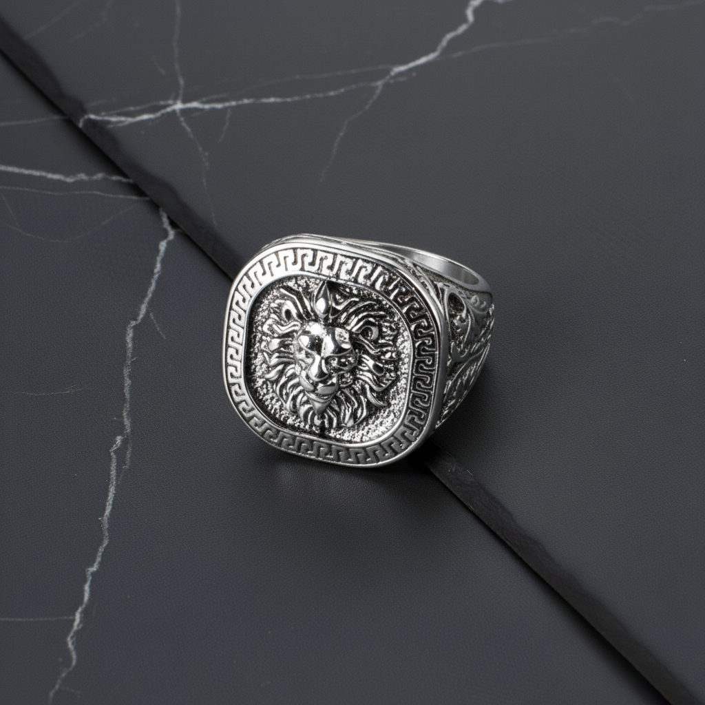 The Valor Ring – Lion Edition (Silver)