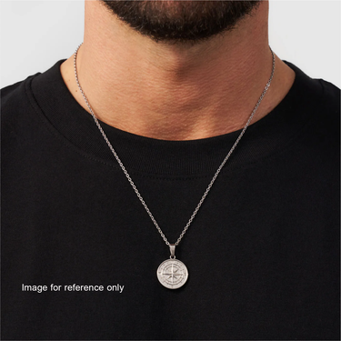 The Northstar Compass Pendant Necklace (Black)