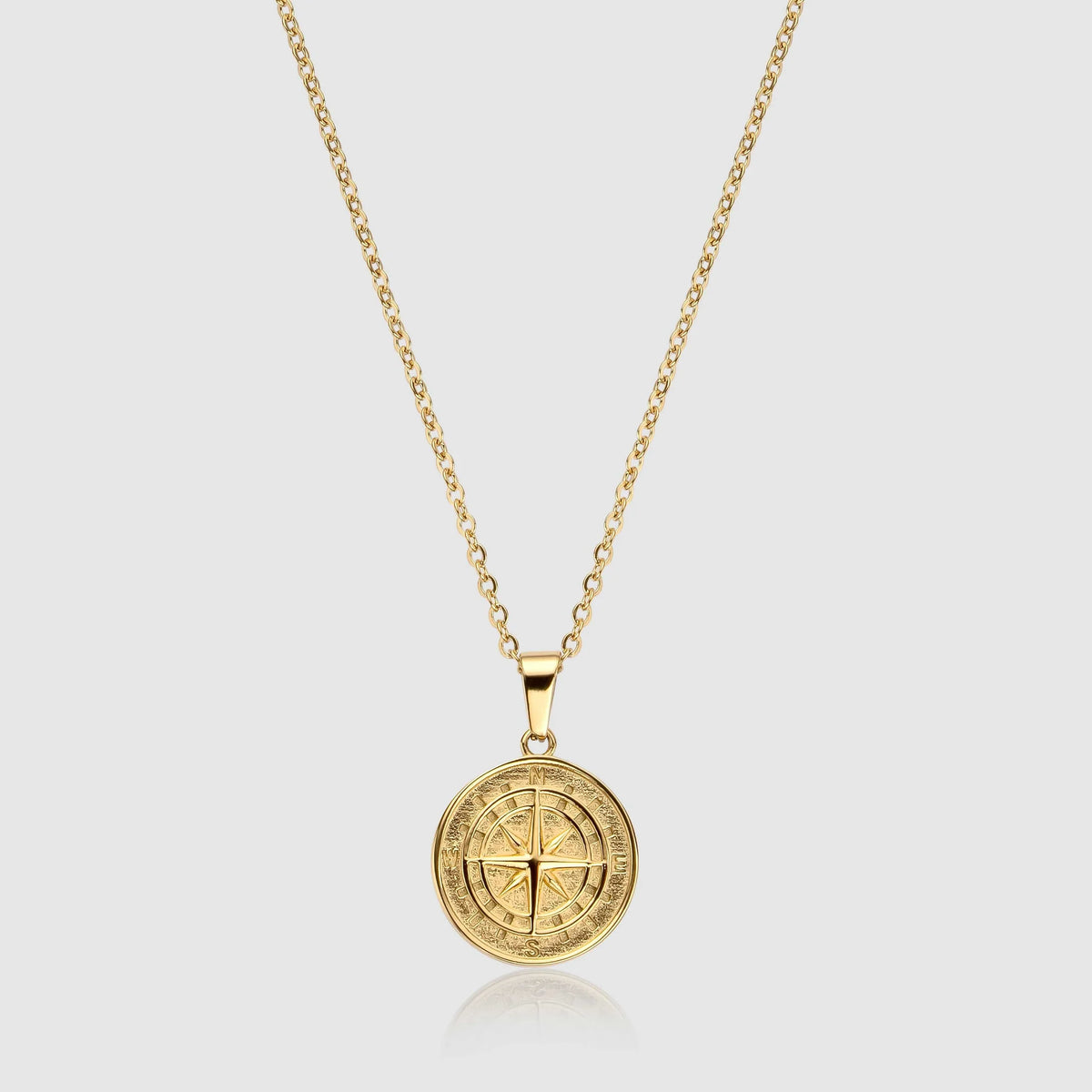 The Northstar Compass Pendant Necklace (Gold)