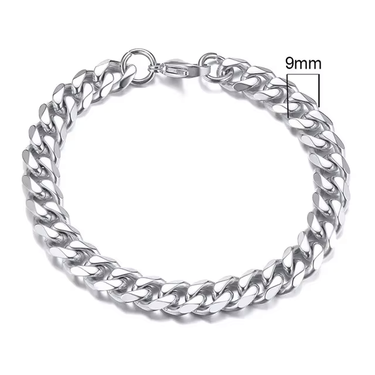 The Vanguard Bracelet – Cuban Chain (Silver)